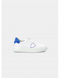 Philippe Model Sneaker Low Temple Uomo bianco e bluette - Barbera Moda