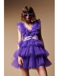 Abito in tulle viola -...
