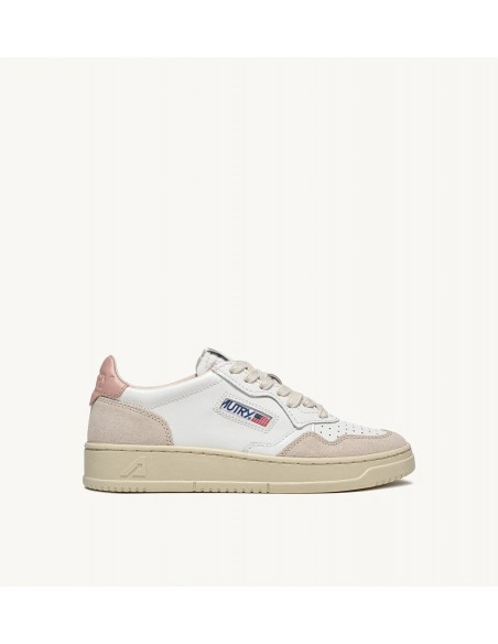 Autry Sneakers donna medalist low in pelle bianco rosa - Barbera Moda