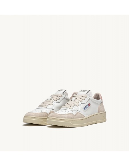 Autry Sneakers donna medalist low in pelle bianco rosa - Barbera Moda
