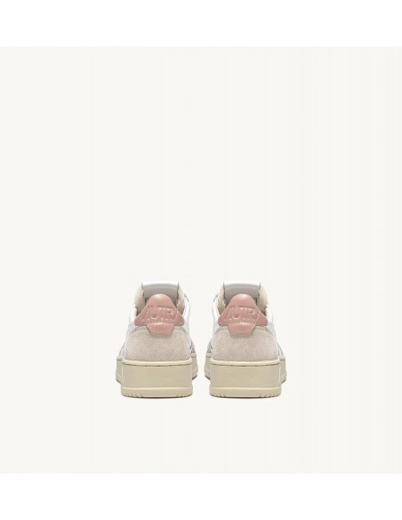 Autry Sneakers donna medalist low in pelle bianco rosa - Barbera Moda