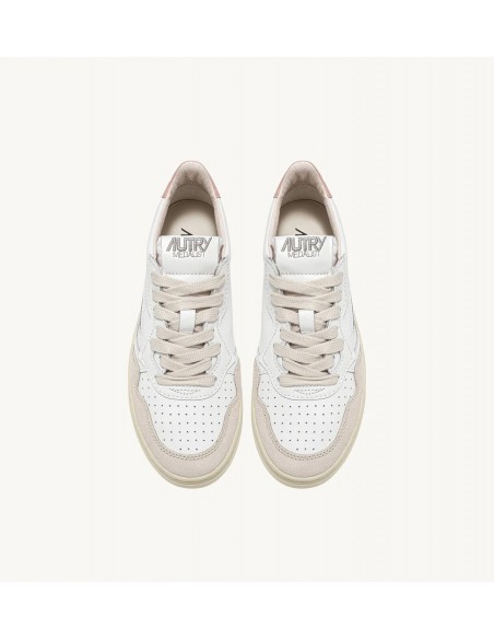 Autry Sneakers donna medalist low in pelle bianco rosa - Barbera Moda