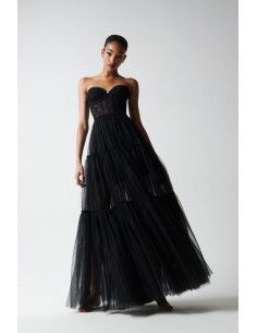 Abito lungo in tulle -...