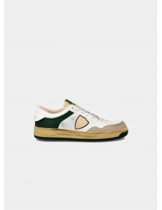 Philippe Model Sneaker bassa uomo bianco e verde - Barbera Moda