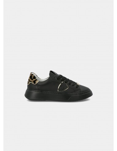 Sneaker temple  noir oro - Philippe...