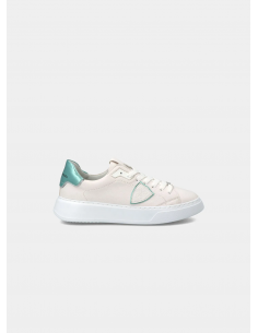 Philippe Model Sneaker Low Temple Donna  bianco e verde - Barbera Moda