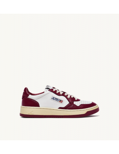 Autry Sneakers uomo medalist low bianco bordeux - Barbera Moda