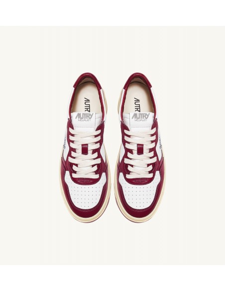 Autry Sneakers uomo medalist low bianco bordeux - Barbera Moda