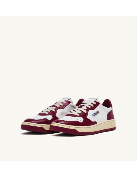 Autry Sneakers uomo medalist low bianco bordeux - Barbera Moda