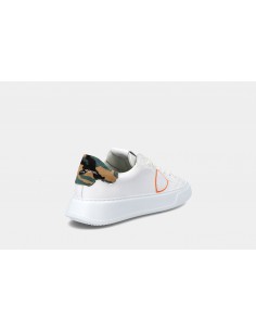Philippe Model Sneakers temple veau blanc orange - Barbera Moda 2