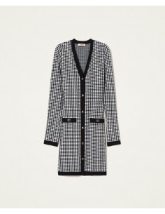 Abito-cardigan jacquard...