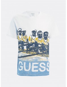 T-shirt con stampa macro -...