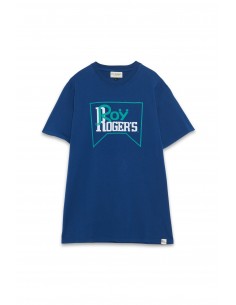 T-shirt logo grande blu -...