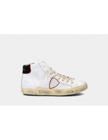 Sneakers prsx veau - Blanc Rouge -...